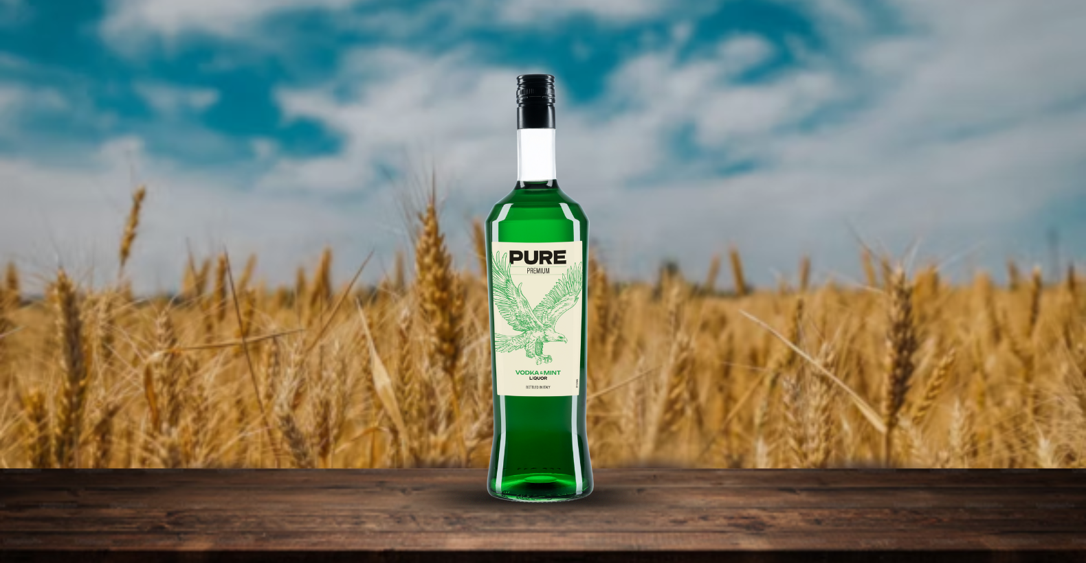 Wodka-Minze-Flasche Bild
