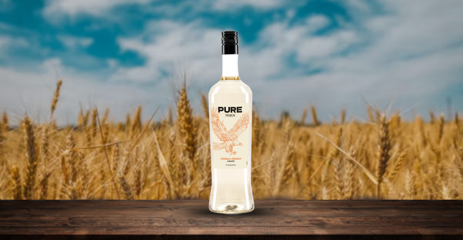 Peach Vodka Bottle Image