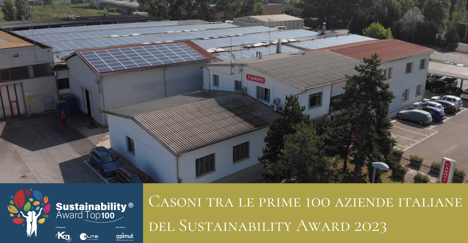 Casoni tra le prime 100 aziende italiane del Sustainability Award 2023