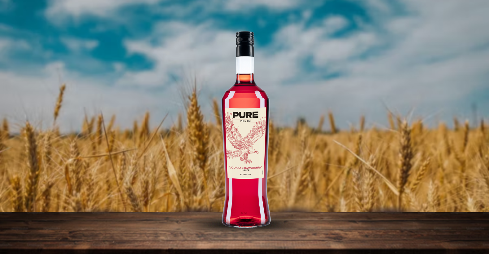 Immagine bottiglia Vodka Fragola